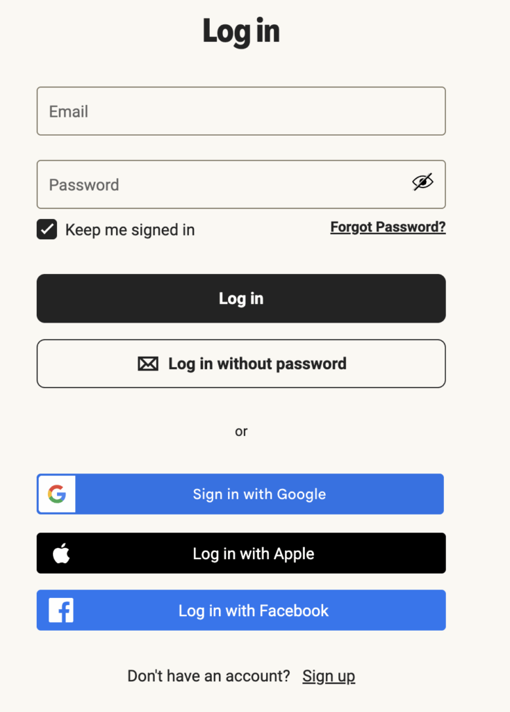 hellofresh login